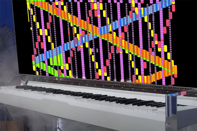 Robot piyano ‘Black MIDI’ ile oluşturulmuş şarkıyı çalarken alev aldı